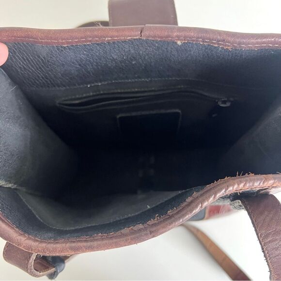 Brighton Vintage Leather Shoulder Bag with Charm - Picture 5 of 6